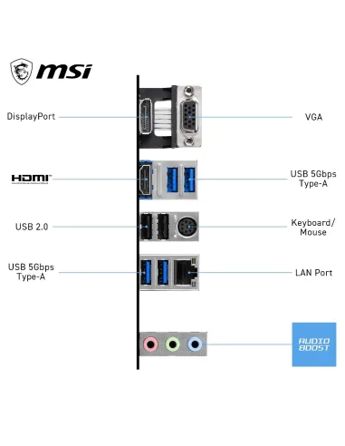 Placa base MSI PRO B550M-P WIFI6E AM4 mATX 2 M.2 PCIe 4.0