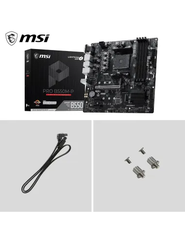 Placa base MSI PRO B550M-P WIFI6E AM4 mATX 2 M.2 PCIe 4.0