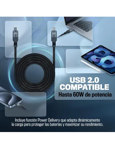 Energy Sistem Magnet Roll USB-C 2.0 Negro magnético de 60 W