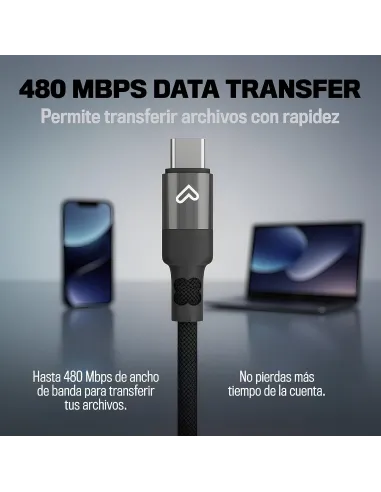 Energy Sistem Magnet Roll USB-C 2.0 Negro magnético de 60 W
