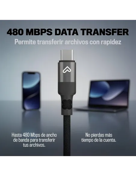 Energy Sistem Magnet Roll USB-C 2.0 Negro magnético de 60 W