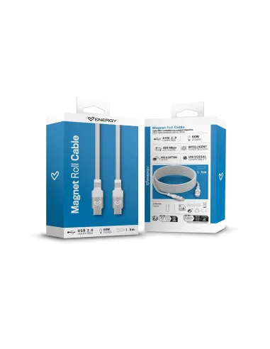 Energy Sistem Magnet Roll cable USB-C magnético de 60 W