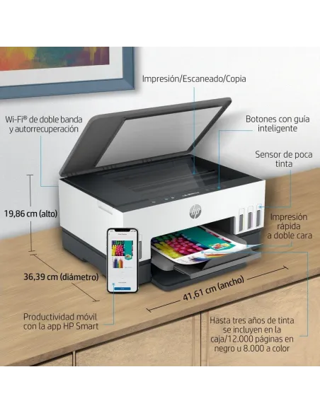 HP Smart Tank 6005 impresora multifunción A4 Wi-Fi dúplex
