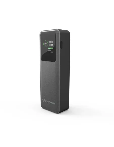 Energy Sistem Display Powerbank Pro 20000 mAh Graphite Batería Portátil con Pantalla LCD hasta 100W