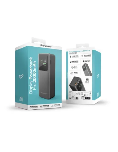 Energy Sistem Display Powerbank Pro 20000 mAh Graphite 100 W