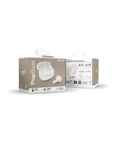 Energy Sistem PopBuds Earphones Cream con Bluetooth 6.0 20 h