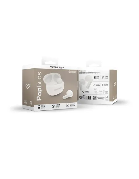 Energy Sistem PopBuds Earphones Cream con Bluetooth 6.0 20 h