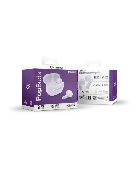 Energy Sistem PopBuds Earphones Lavender Bluetooth 6.0 20 h