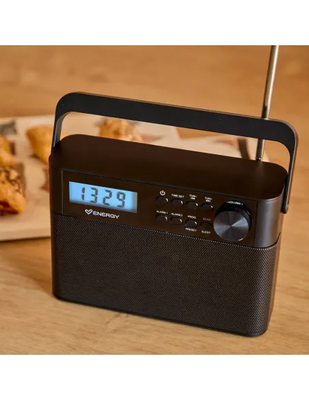 Energy Sistem Kitchen Radio FM con reloj y dos alarmas