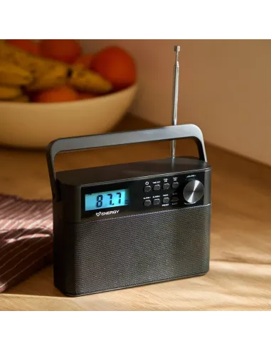 Energy Sistem Kitchen Radio FM con reloj y dos alarmas