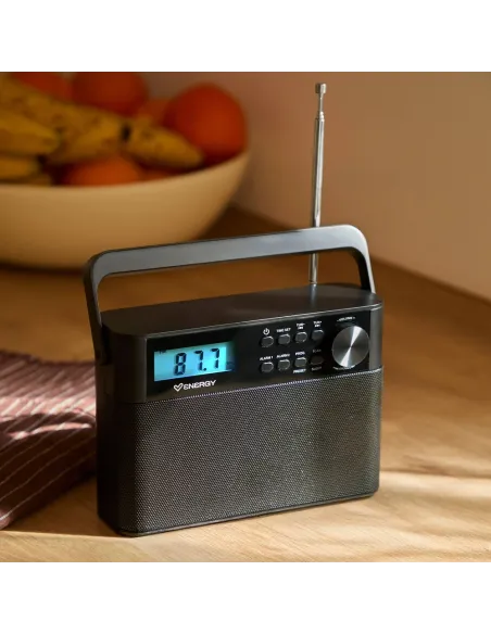 Energy Sistem Kitchen Radio FM con reloj y dos alarmas