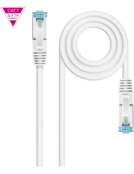Nanocable 10.20.1700-L25-W Cable de Red RJ45 Cat.7 SFTP LSZH 25cm Blanco