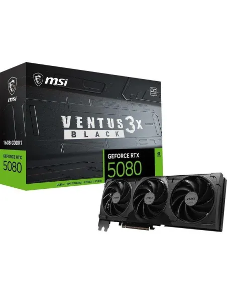 MSI GeForce RTX 5080 VENTUS 3X OC Black 16 GB GDDR7 Reflex 2 RTX AI DLSS4.5