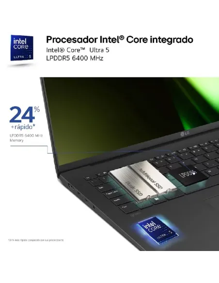 Portatil Ultrabook LG Gram 14ZB90S-G.AA55BN de 1.12Kg