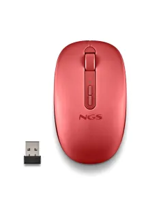 NGS Fog Dual Red Ratón Inalámbrico Bluetooth 5.2 Y 2.4 GHz-1411247