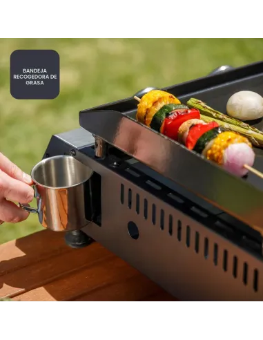 Black+Decker BXOP4900E plancha de gas con 2 quemadores 4900W