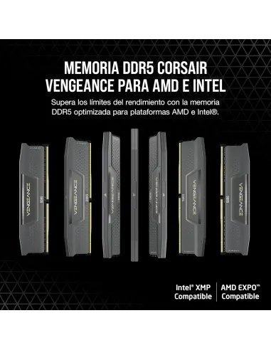 RAM Corsair Vengeance DDR5 16GB 6000MHz CL38 AMD EXPO Gris