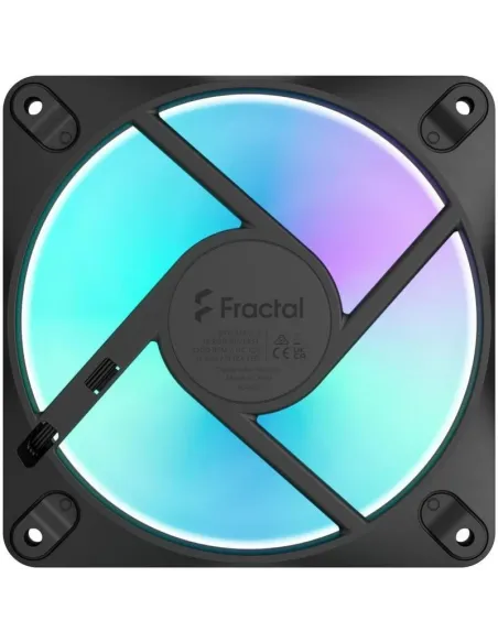 Fractal Dynamic 3 12 Reverse RGB Black Ventilador de Caja PWM Negro