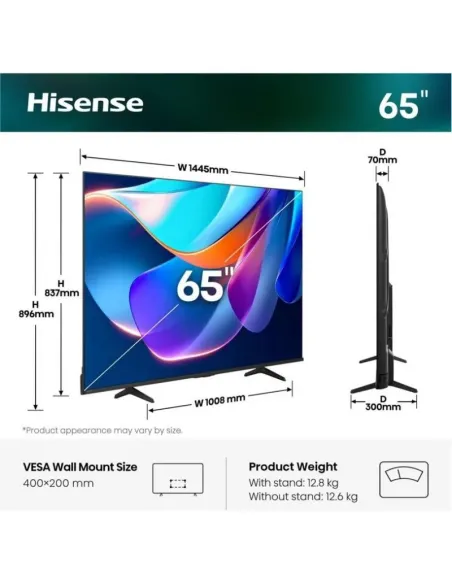 Hisense 65A6S: TV 4K de 65 pulgadas con Dolby Vision HDR