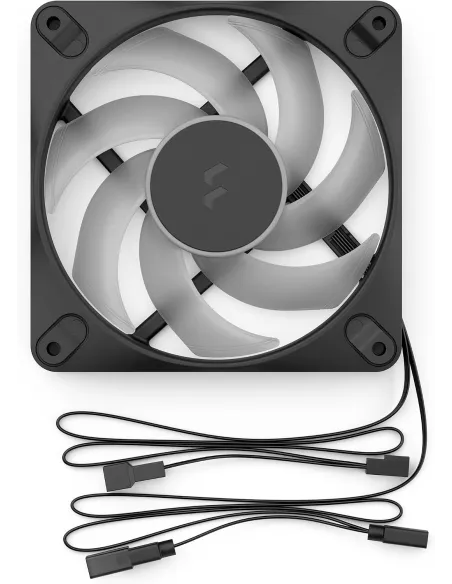 Ventilador Fractal Design Dynamic 3 12 RGB Triple Pack Negro
