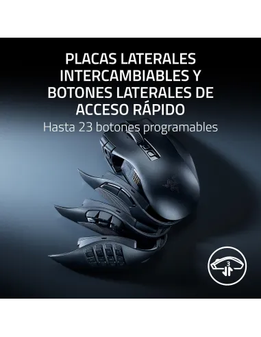 Razer Naga V3 Pro: ratón MMO modular inalámbrico, 23 botones