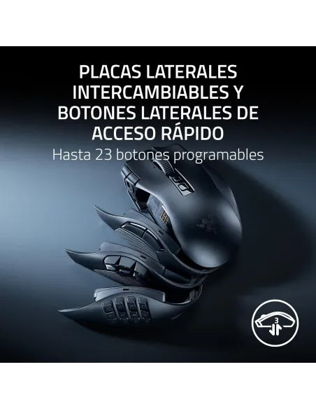 Razer Naga V3 Pro: ratón MMO modular inalámbrico, 23 botones