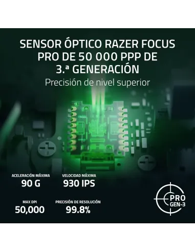 Razer Naga V3 Pro: ratón MMO modular inalámbrico, 23 botones