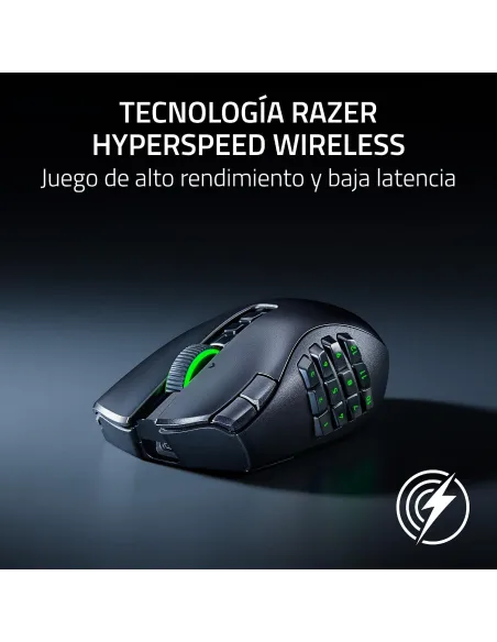 Razer Naga V3 Pro: ratón MMO modular inalámbrico, 23 botones