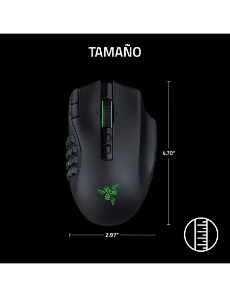 Razer Naga V3 Pro: ratón MMO modular inalámbrico, 23 botones