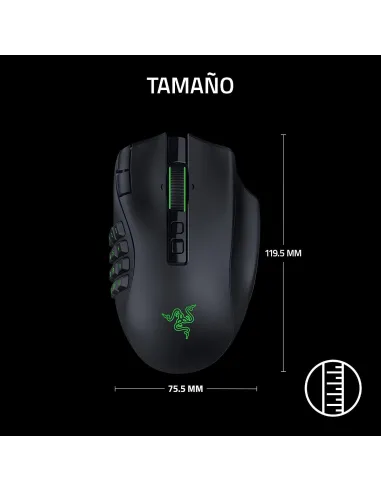 Razer Naga V3 Pro: ratón MMO modular inalámbrico, 23 botones