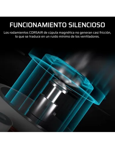 Ventilador Corsair iCUE LINK RX120 II RGB 120mm PWM Blanco