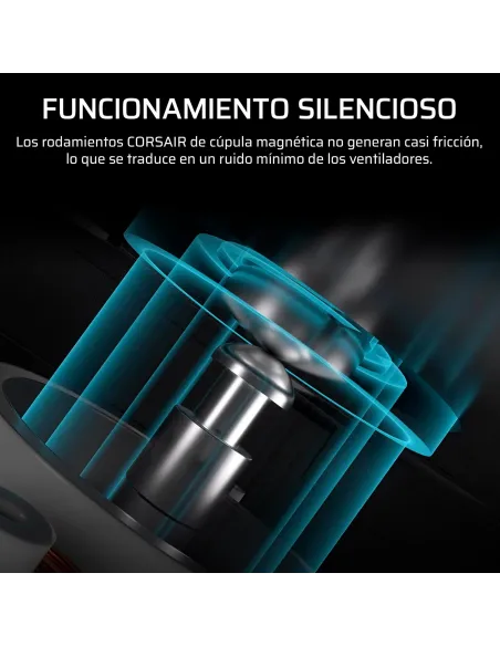 Ventilador Corsair iCUE LINK RX120 II RGB 120mm PWM Blanco