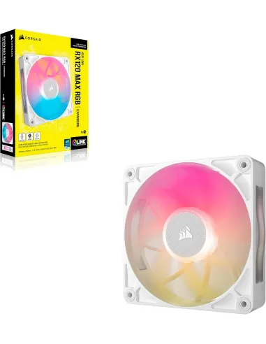 Ventilador Corsair iCUE LINK RX120 II RGB 120mm PWM Blanco