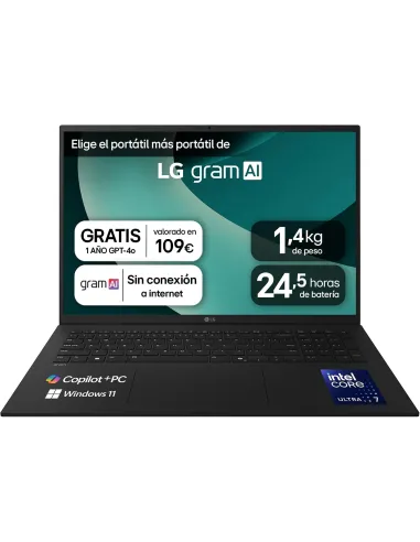 LG Gram 17Z90TL-G.AU88BN Intel Core Ultra 7 258V/32GB/512GB SSD/17" W11 Home