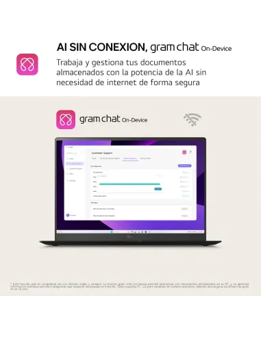 Portátil LG Gram 17Z90TL-G.AU88BN de Intel Core Ultra 7 258V