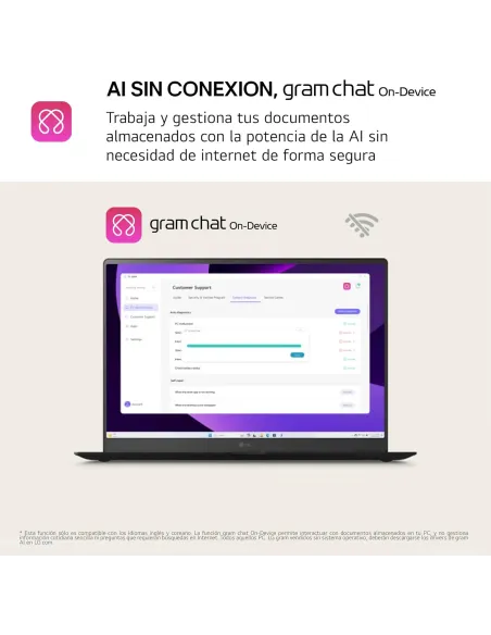 Portátil LG Gram 17Z90TL-G.AU88BN de Intel Core Ultra 7 258V