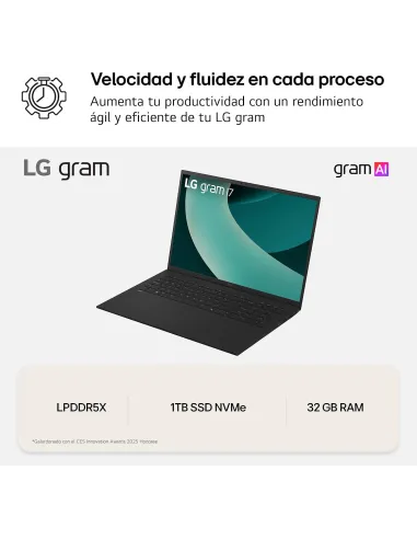 Portátil LG Gram 17Z90TL-G.AU88BN de Intel Core Ultra 7 258V