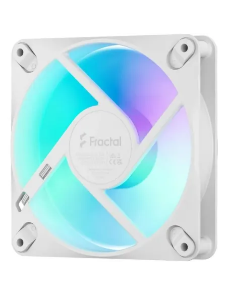 Ventilador Fractal Dynamic 3 12 PWM RGB 120 mm Blanco