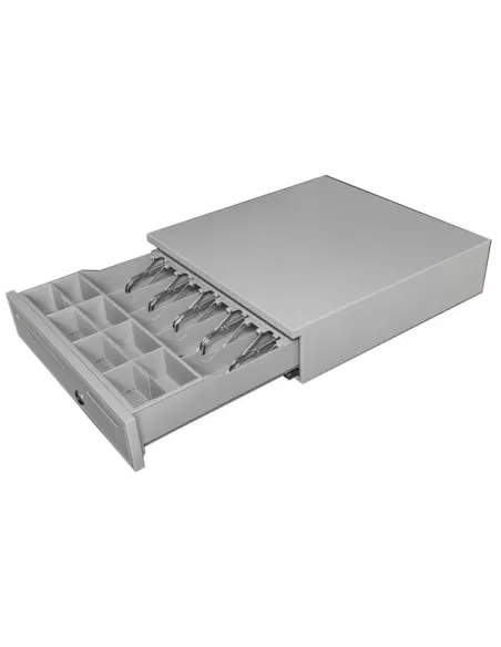 cajón portamonedas iggual IRON-50PW blanco para TPV RJ11