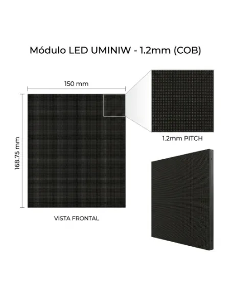 UNILUMIN UNI-UMINIW12M-B Módulo LED COB P1.25 de Sustitución para UMini W1.2