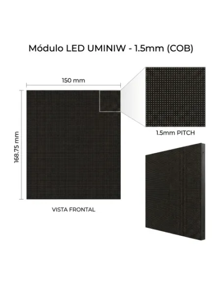 Unilumin UNI-UMINIW15M-B Módulo LED COB de 1,56 mm para Sustituir Cabinet UMini W1.5