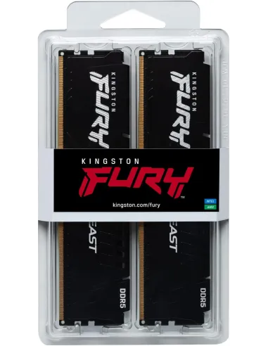 Kingston FURY Beast DDR5 5200 MHz 16GB (2x8GB) CL40 Negras