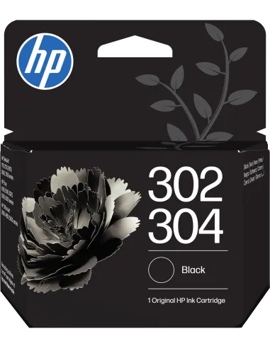 Cartucho HP 302/304 negro: tinta pigmentada, 120 páginas