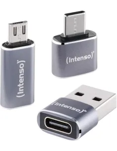 Intenso MIX480 Kit de Adaptadores USB-C a USB-A, USB-A a USB-C y USB-C a Micro USB-AAOACO0018