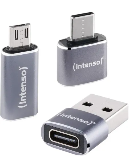 Intenso MIX480 Kit de Adaptadores USB-C a USB-A, USB-A a USB-C y USB-C a Micro USB