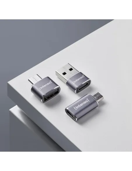 Intenso MIX480 Kit de 3 Adaptadores USB 2.0 en color gris
