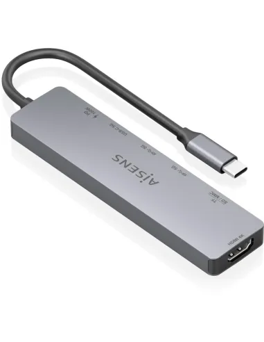 AISENS ASUC-7P048-GR: dock USB-C 7 en 1 con HDMI 4K 60 Hz