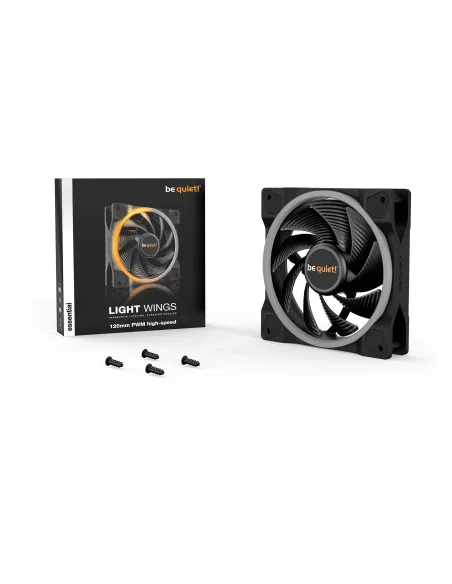 be quiet! Light Wings 120mm PWM high-speed: ventilador ARGB