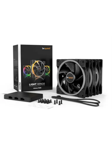Be Quiet! Light Wings Pack 3 Ventiladores 120mm PWM ARGB
