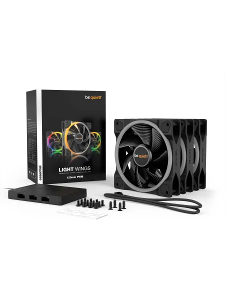 Be Quiet! Light Wings Pack 3 Ventiladores 120mm PWM ARGB
